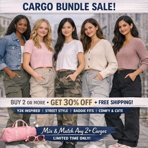 Mix & Match Cargo Pants | Bundle Sale | 30% Off + Free Shipping